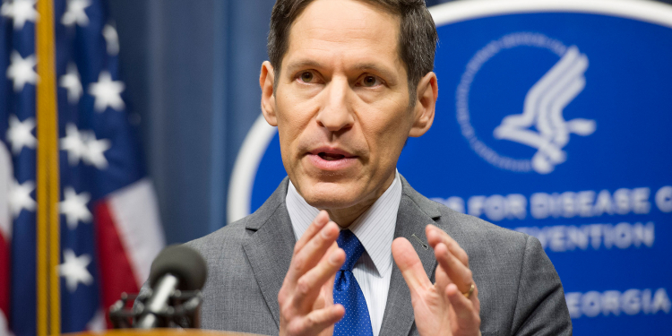 FILE - In this Oct. 12, 2014, file photo, Dr. Tom Frieden, head of the Centers for Disease Control and Prevention, speaks at a news conference in Atlanta. People who shared an apartment with the country's first Ebola patient are emerging from quarantine healthy. And while Thomas Eric Duncan died and two U.S. nurses were infected caring for him, there are successes, too: A nurse infected in Spain has recovered, as have four American aid workers infected in West Africa. Even there, not everyone dies. (AP Photo/John Amis, File)