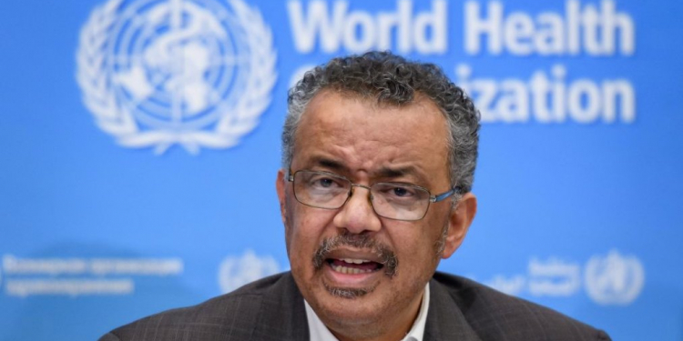 World Health Organization (WHO) Director-General Tedros Adhanom Ghebreyesus speaks during a press conference following a WHO Emergency committee to discuss whether the Coronavirus, the SARS-like virus, outbreak that began in China constitutes an international health emergency, on January 30, 2020 in Geneva. - The UN health agency declared an international emergency over the deadly coronavirus from China -- a rarely used designation that could lead to improved international co-ordination in tackling the disease. (Photo by FABRICE COFFRINI / AFP) (Photo by FABRICE COFFRINI/AFP via Getty Images)