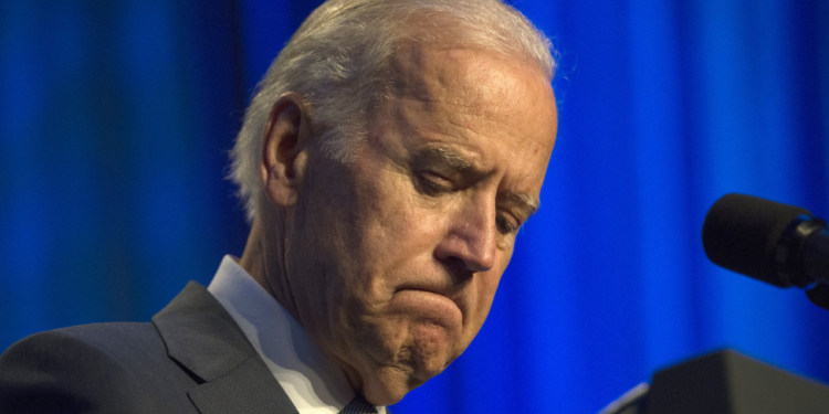 Vice President Joe Biden pauses while speaking at Generation Progresss 10th Annual Make Progress National Summit in Washington, Thursday, July 16, 2015. (AP Photo/Molly Riley)