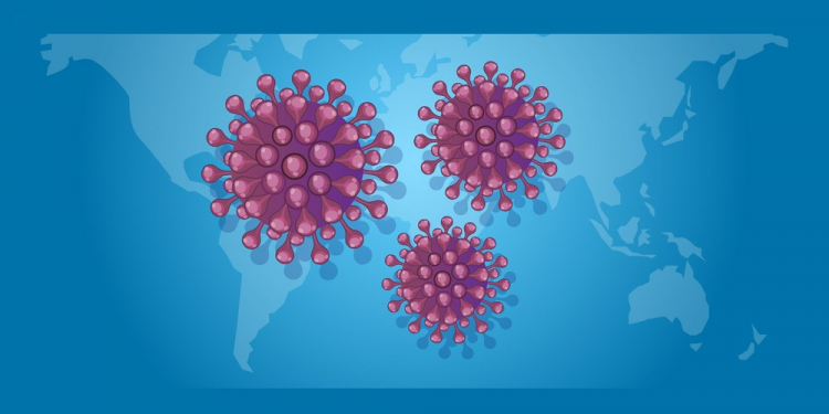 Corona virus deadly pandemic infection spread in china with map flu outbreak vector