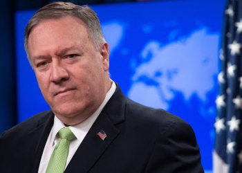 (FILES) In this file photo taken on December 11, 2019 US Secretary of State Mike Pompeo holds a press conference at the State Department in Washington, DC. - Top US diplomat Mike Pompeo will travel to Ukraine, the country at the heart of the ongoing impeachment process against President Donald Trump, during a diplomatic tour in January, the State Department said on December 30, 2019. (Photo by SAUL LOEB / AFP) (Photo by SAUL LOEB/AFP via Getty Images)